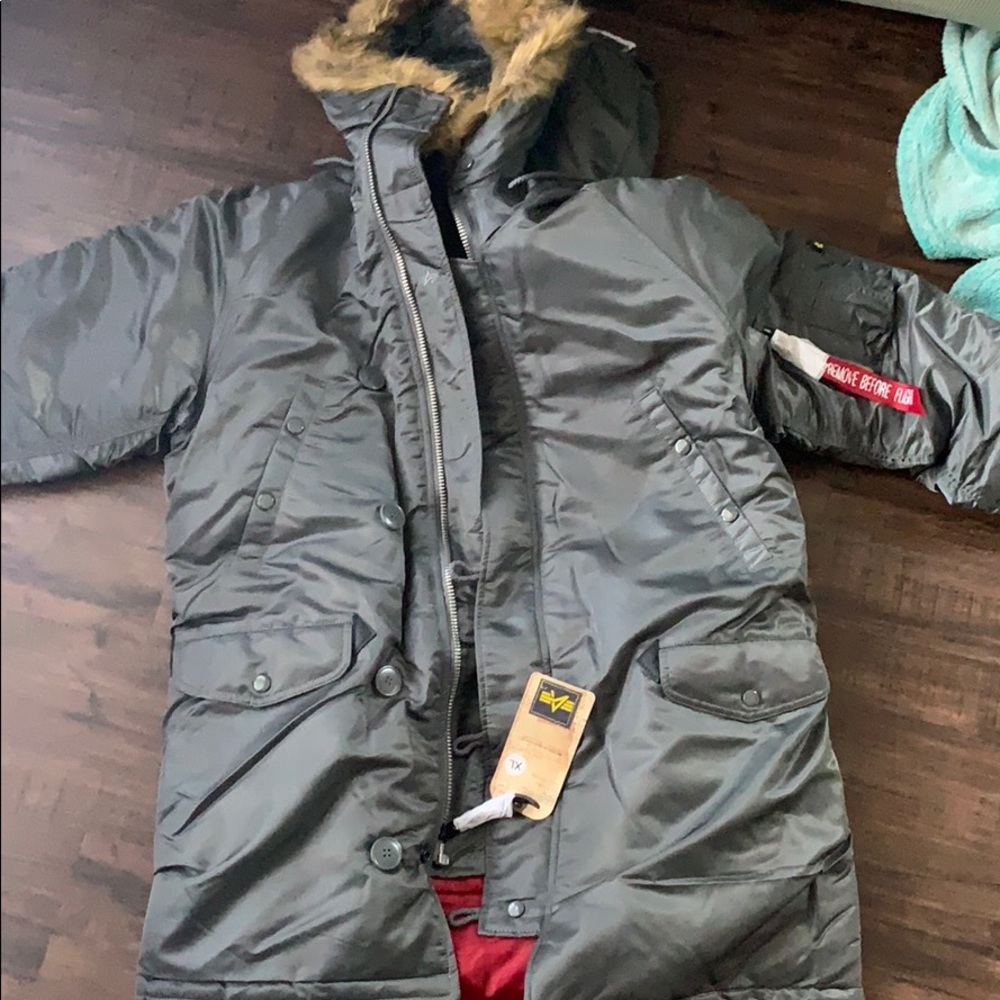 Never worn grey parka